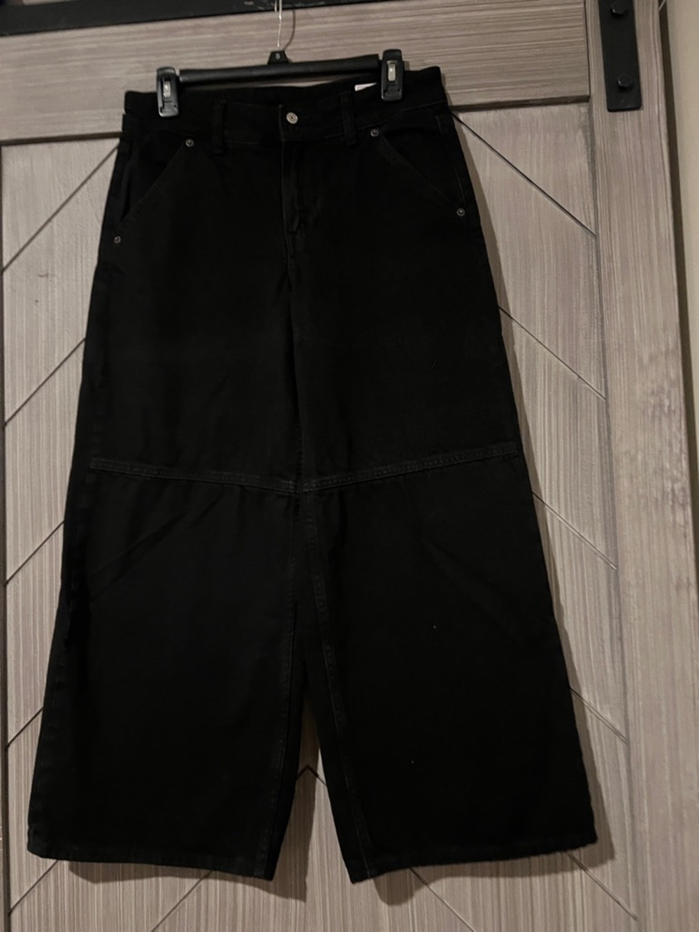 GAP Black Wide Leg mid rise Jeans size 2P or 26 petite